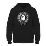 Bape X Chrome Hearts Hoodie​ Black