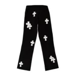 Black And White Chrome Hearts Jeans