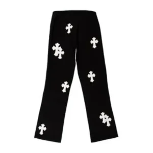 Black And White Chrome Hearts Jeans