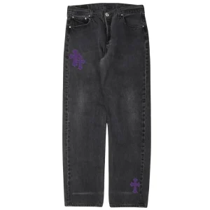 Chrome Hearts Cross Patch Jeans​ Black