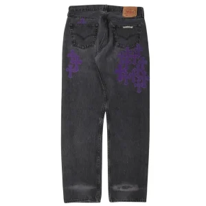 Chrome Hearts Cross Patch Jeans​ Black