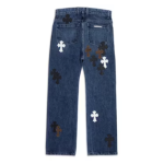 Chrome Hearts Fleur Knee Jeans​ Blue