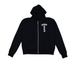 Chrome Hearts Floral Logo Zip Up Hoodie Black