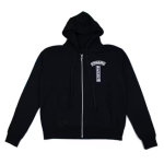Chrome Hearts Floral Logo Zip Up Hoodie Black