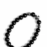 Chrome Hearts Onyx Bead Bracelet - immagine 2