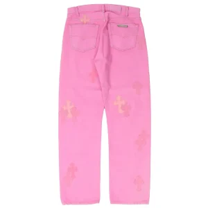Pink Chrome Hearts Jeans​
