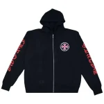 Red And Black Chrome Hearts Hoodie​