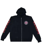 Red And Black Chrome Hearts Hoodie​