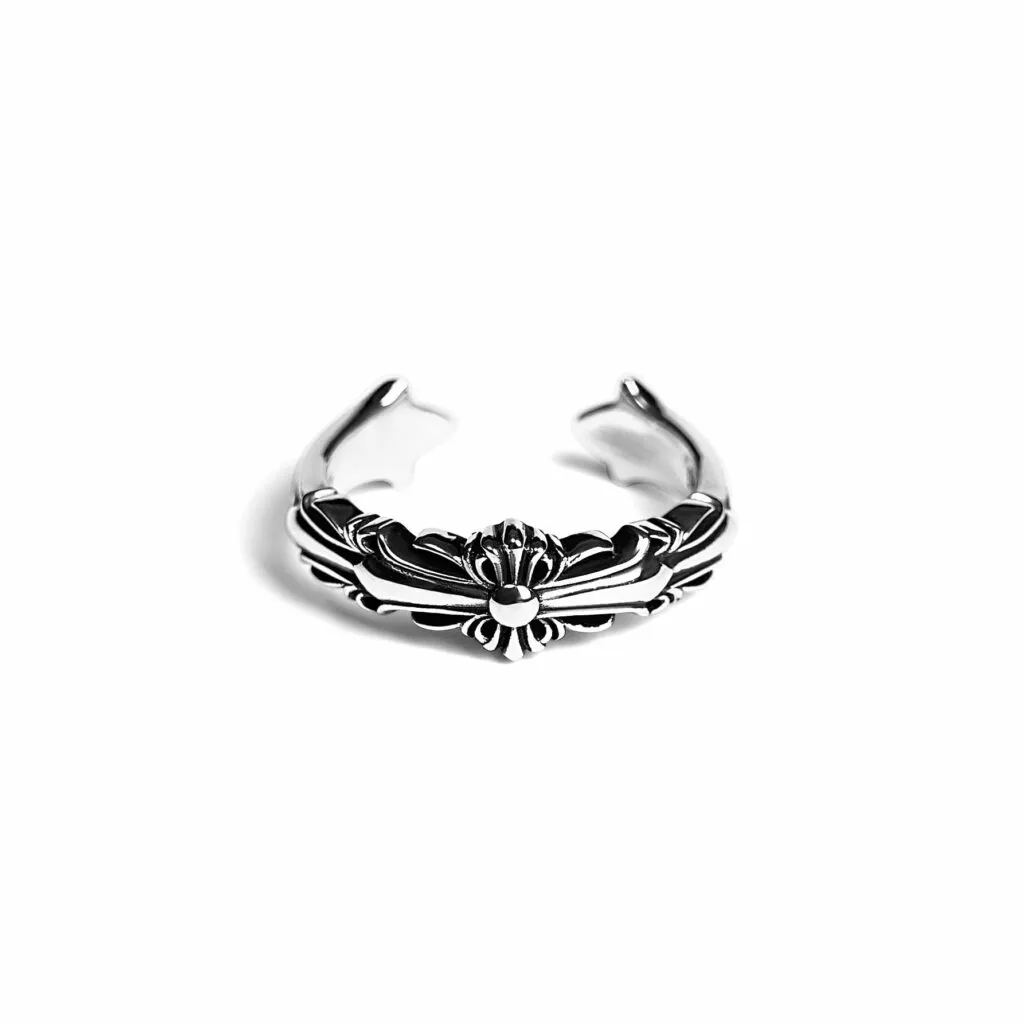 Chrome Hearts Baby Double Floral Cross Ring Chrome Hearts Baby Double Floral Cross Ring - immagine 1