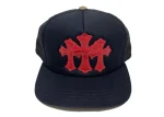 Chrome Hearts Cimitero Nero-Rosso Cappello