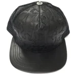 Chrome Hearts Croce Del Cimitero Cucita In Pelle Cappello