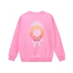 Chrome Hearts Rosa Logo Colorato Felpa