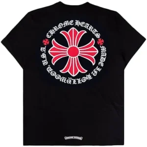 Chrome Hearts Made In Hollywood Plus Cross T Shirt​ Black/Red