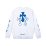 Chrome Hearts Marchio Blu Felpa