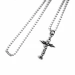 Chrome Hearts Roly Cross Necklace