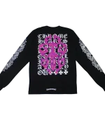 Chrome Hearts Tabella Oculistica Pugnale Rosa Felpa