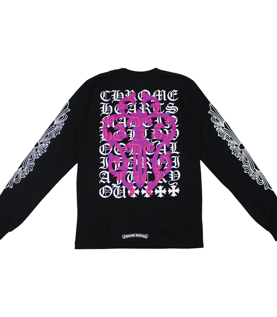 Chrome Hearts Tabella Oculistica Pugnale Rosa Felpa Chrome Hearts Tabella Oculistica Pugnale Rosa Felpa - immagine 1